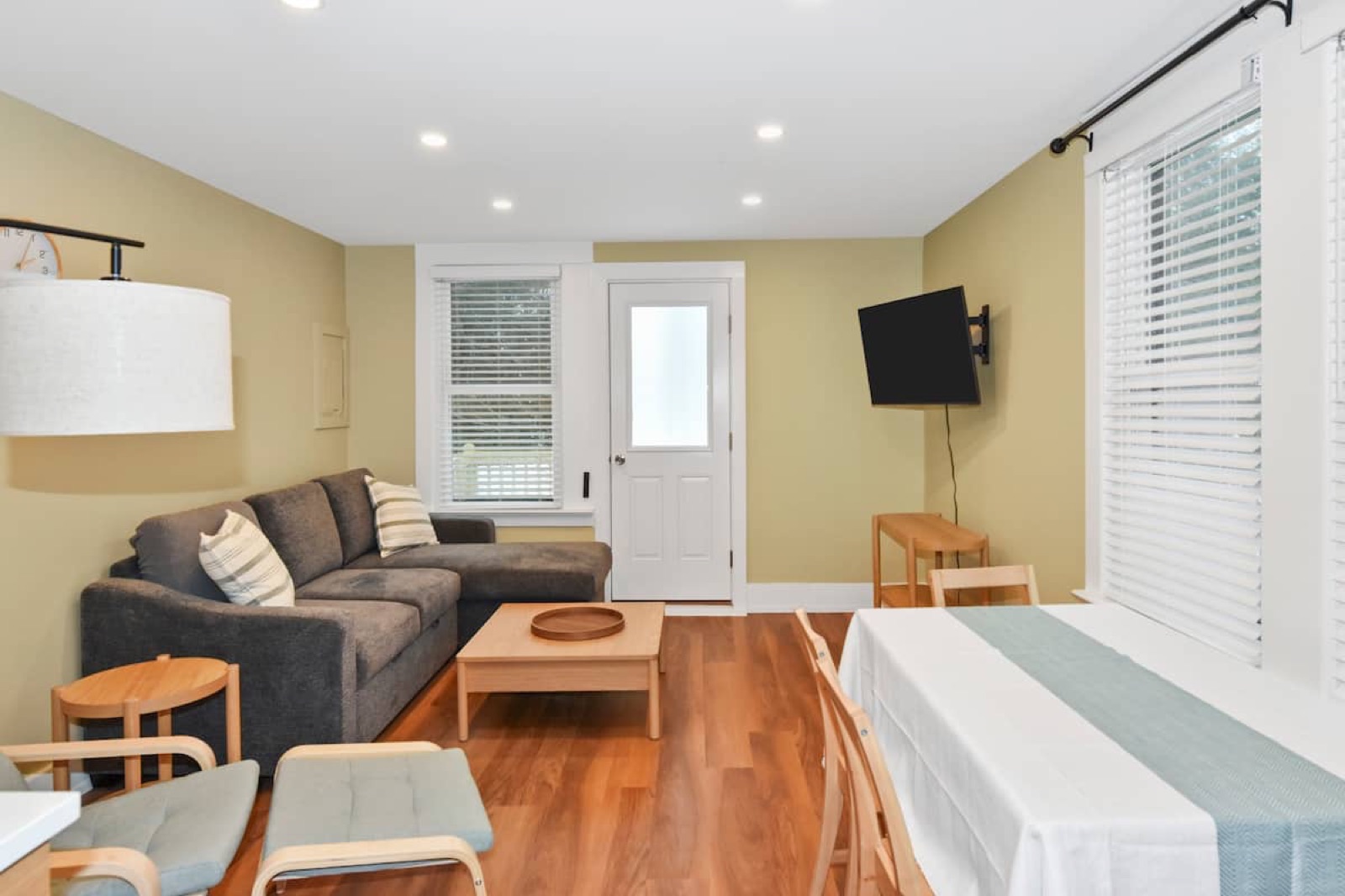 Living room in Apartment 3, the cozy one-bedroom