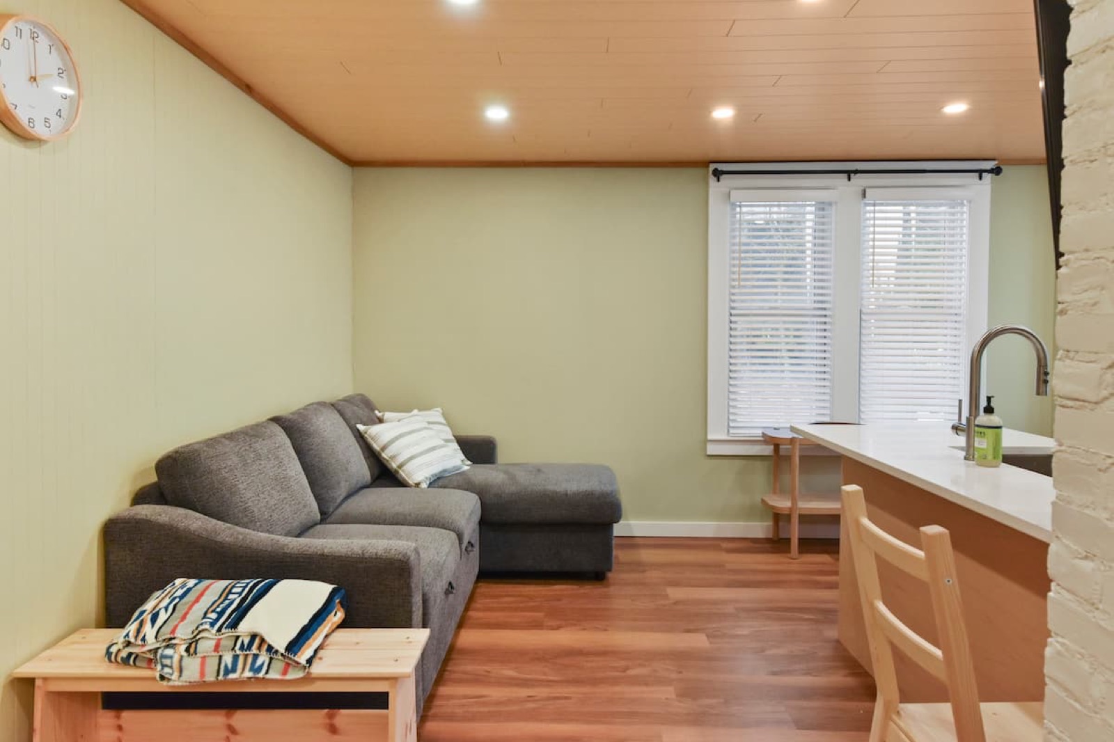 Bright living room at RetreatADK